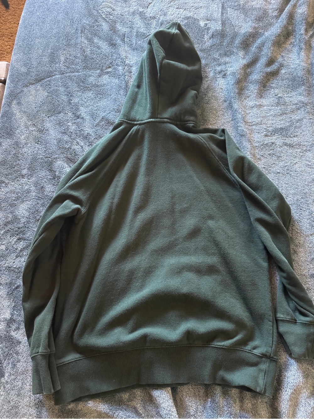 The North Face Men's Forest Green Logo Crewneck Hoodie - Picture 3 of 4